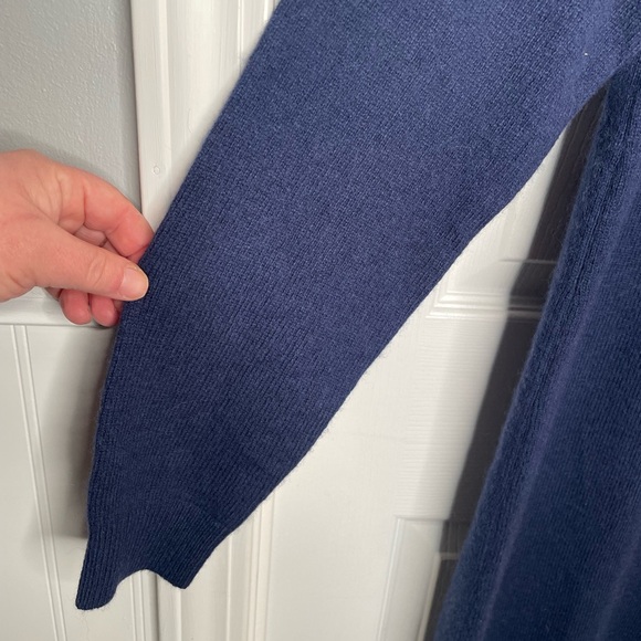 Boden Eleanor Fair Isle Dress Nordic Alpaca/Wool Blend Knit in Navy Sparkle 10R - Picture 10 of 16